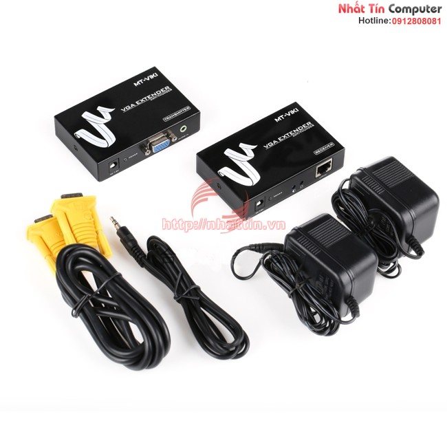 Bộ khuếch đại tín hiệu vga và audio 200m vga extender mt-200t chính hãng