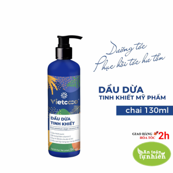 DẦU DỪA NGUYÊN CHẤT ORGANIC MỸ PHẨM VIETCOCO 500ML