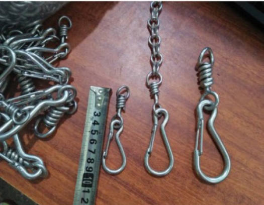 Khóa cổ chó inox 304, móc khóa inox