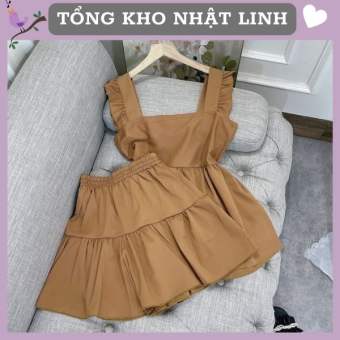 Đồ bộ cho nữ mặc nhà đồ bộ nữ mặc nhà chất vải đũi thoáng mát thấm hút mồ hôi đẹp kiểu dáng thời trang  -  B387