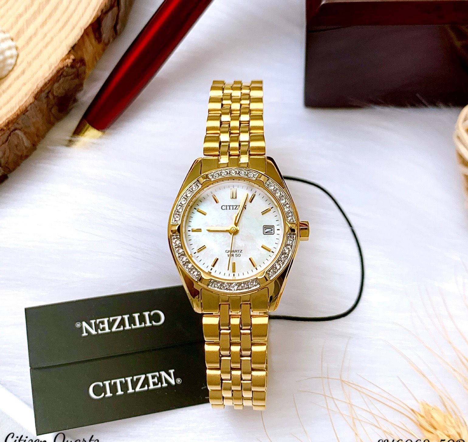 Đồng hồ Nữ chính hãng Citizen EU6062-50D Size 27