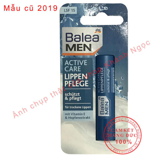 Son dưỡng môi Balea MEN Lippenpflege LSF 15 dành cho Nam - Hàng Đức