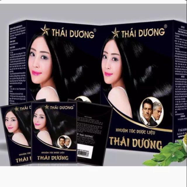 1 Gói gội là đen Thái Dương 10g. Gội thảo dược đen tóc