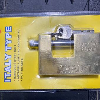 Ổ khóa cầu ngang chống cắt 80mm cao cấp  Italy hàng đẹp giá tốt