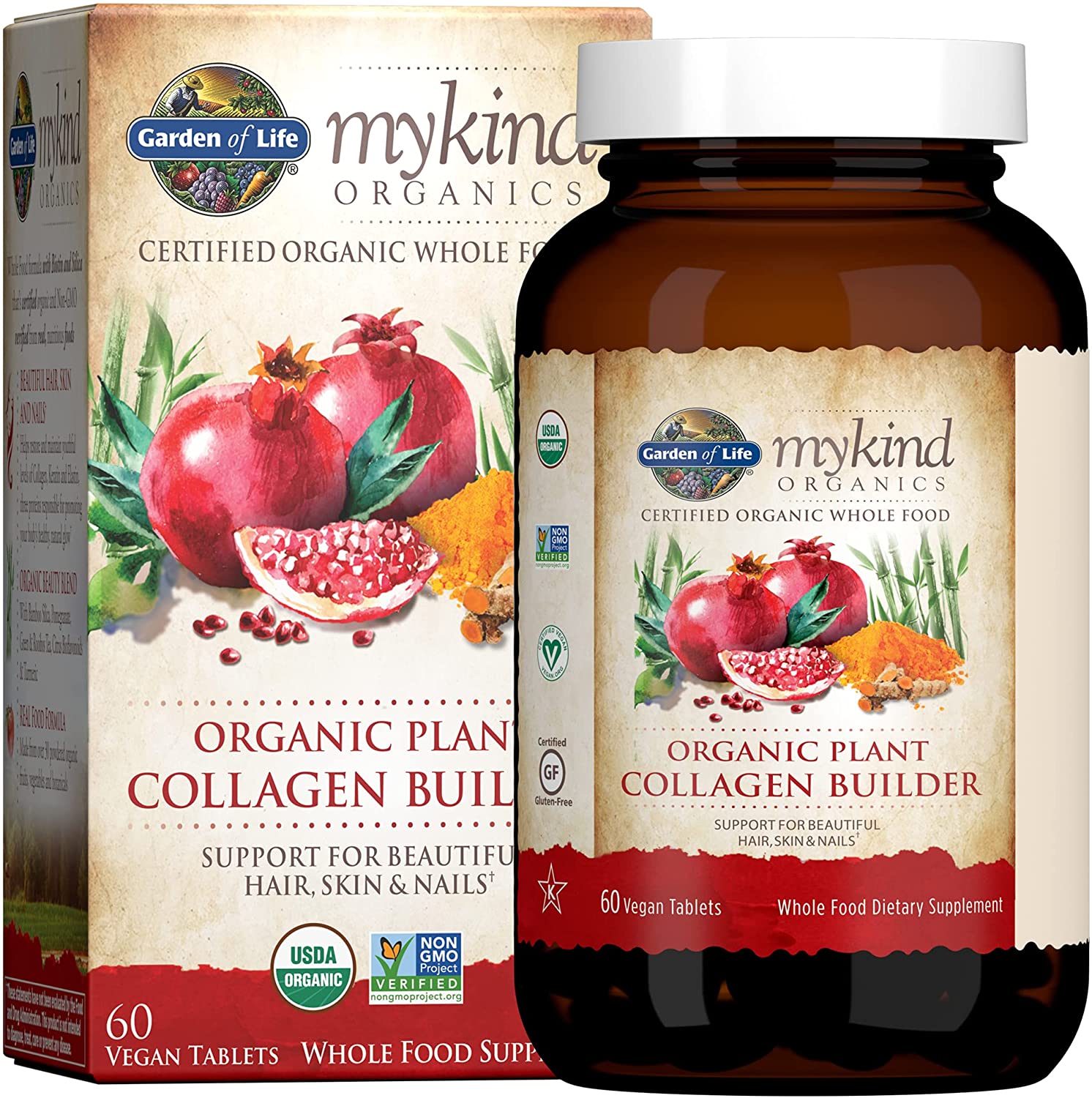 Viên collagen thực vật hữu cơ - Organic Plant Collagen Builder - Garden of Life