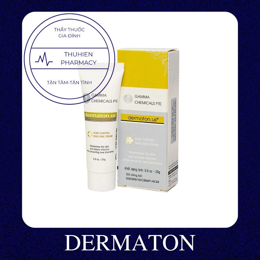 Kem ngừa mụn, giảm thâm Dermaton us - 20g
