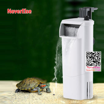 Máy bơm nước chìm 3W cho bể nuôi rùa cảnh, Máy bơm lọc bên trong + Thác nước, mức nước thấp cho Bể cá cảnh Thác nước Bò sát Rùa, Máy bơm nước sạch mức nước thấp Bộ lọc cho bể cá nhỏ Lưỡng cư, Bể nước ngọt nước mặn