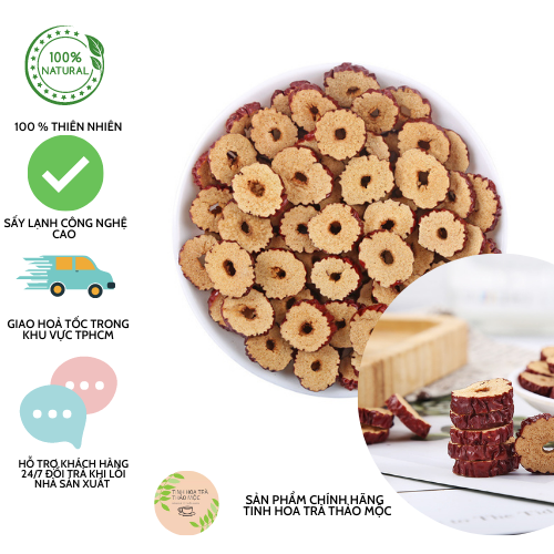 Táo đỏ thái lát tân cương 100 gram_tinhhoatrathaomoc