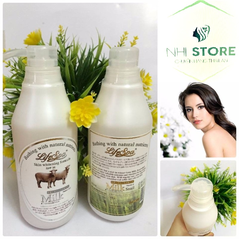 Sữa tắm trắng da lifespa 500ml-nhật bản