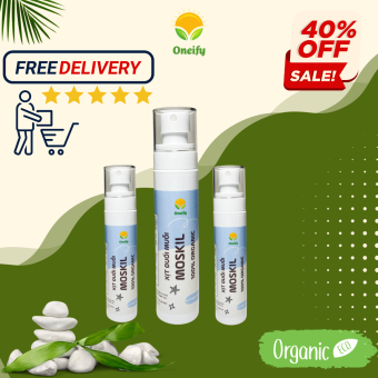Xịt Muỗi  Tinh Dầu Moskil 150ml - Khử Mùi Thơm Phòng, Sát Khuẩn, Đuổi Muỗi Xua Đuổi Côn Trùng