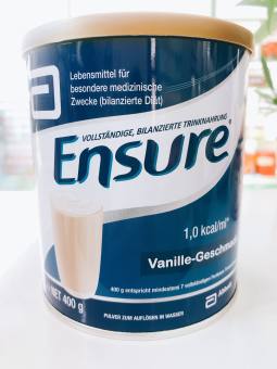 Sữa Abbott Ensure Vanille Geschmack 400g - Hàng xách tay Đức date 2025