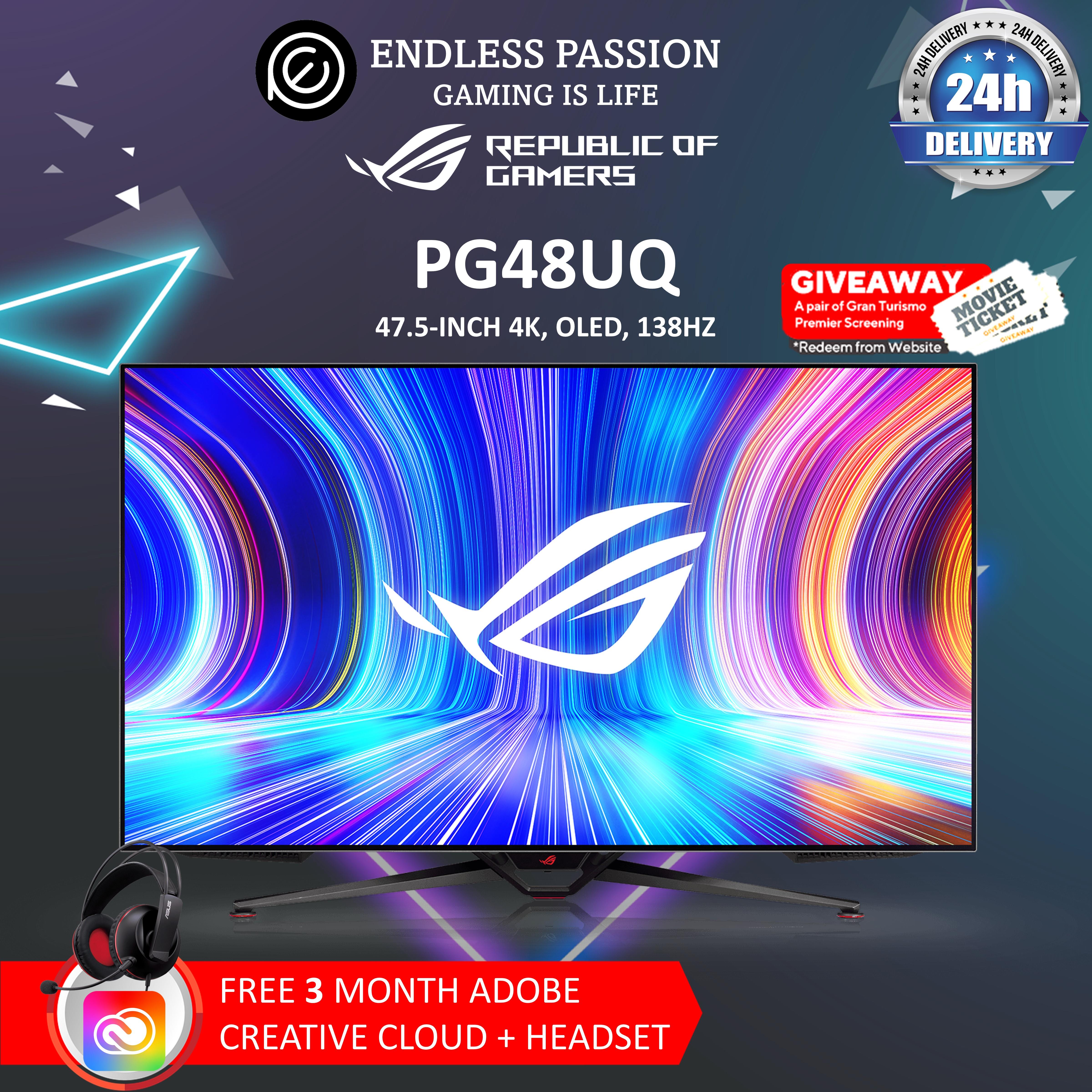 Asus Rog Swift Pg42Uq 41.5” 4K Oled Gaming Monitor | Lazada Singapore