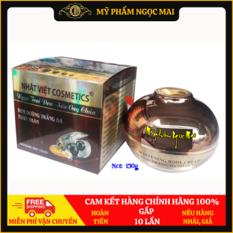 Kem Body Trắng Da Dưỡng Chất Ngọc Trai Đen - Sữa Ong Chúa Nhật Việt Cosmetics (150g)