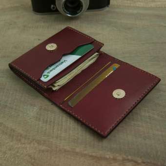 Bóp da Mini - Bóp đựng tiền thủ công - Da bò cao cấp nhập khẩu DB043