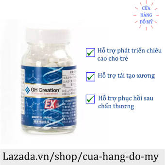 viên uống  GH Creation Ex Hỗ Trợ Tăng Chiều Cao Nhật Bản 270 viên GH-Creation Ex - Cửa Hàng Đồ Mỹ
