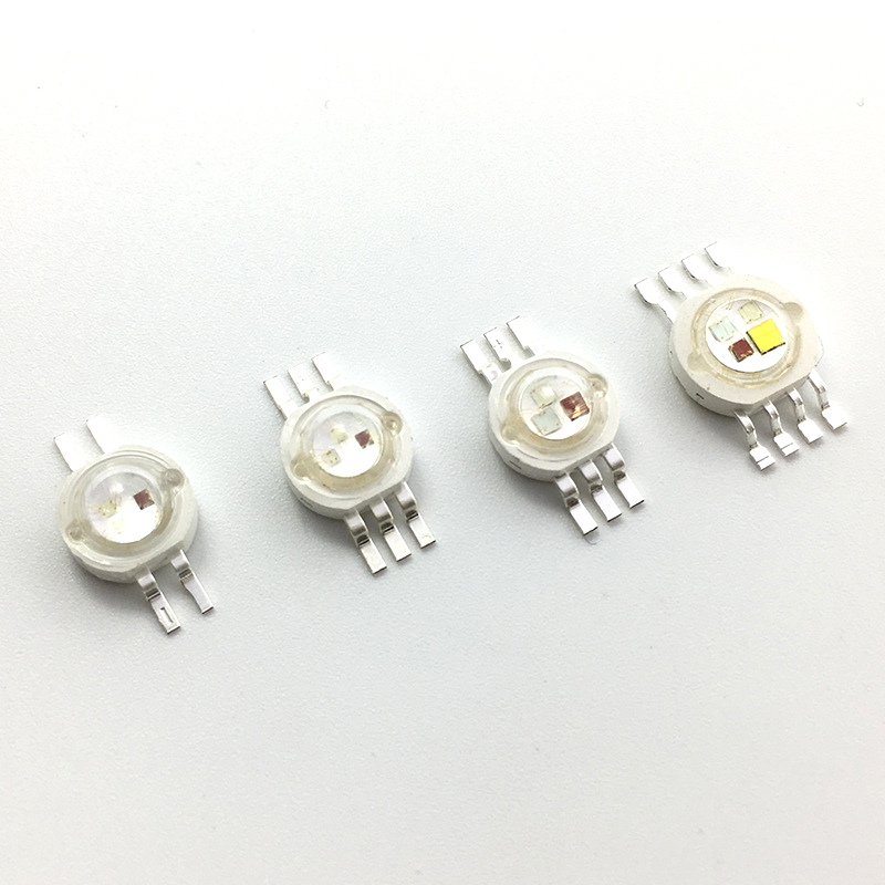 Chip led luxeon 3w-9w rgb 6 chân, led 3 in 1 siêu sáng