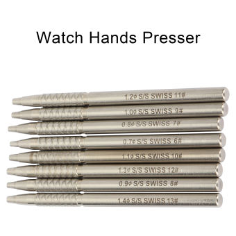 Coolmanloveit 0.7-1.4Mm Máy Ép Cài Đặt Khớp Tay Đồng Hồ Bằng Thép Không Gỉ Dụng Cụ Sửa Chữa Lắp Kim Đồng Hồ Phụ Kiện Máy Làm Đồng Hồ