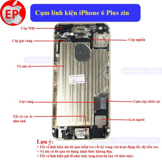 Cụm dưới iPhone 6, 6S, 6 Plus, 6S Plus kèm linh kiện ZIN BÓC MÁY