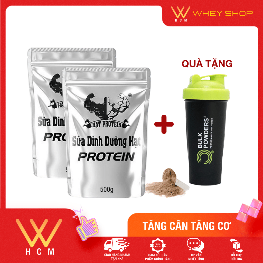 Combo 2 bịch bột ngũ cốc tăng cân tăng cơ hạt protein