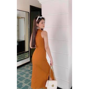 Váy Len - Đầm Len 3 Lỗ Dáng Dài Chất Len Tăm