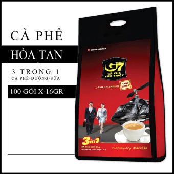 Cà phê hòa tan G7 3in1 - Bịch 100 sticks 16gr