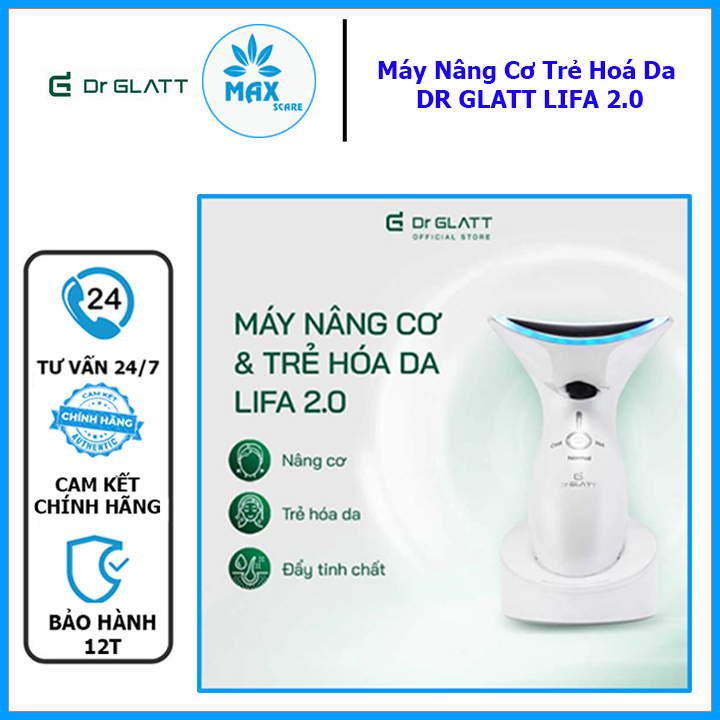 _ máy nâng cơ trẻ hoá da xoá nếp nhăn lifa 2.0 - dr glatt công nghệ đức - da được mát - xa thư giãn nhờ công nghệ sóng rung t-sonic, bảo hành 12t-maxstore