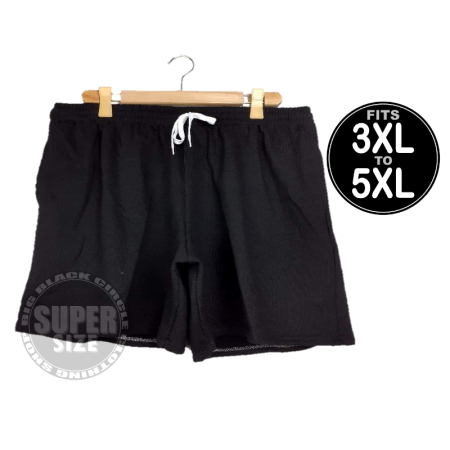 Plus Size Wide Leg Men Shorts with Pockets Cotton