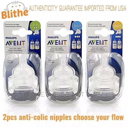 Philips Avent Anti-Colic Baby Bottle Nipple Teats, 2-Pack