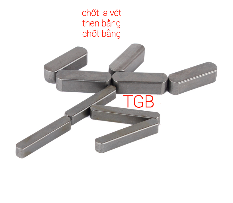 Chốt lavet - then bằng - chốt phẳng