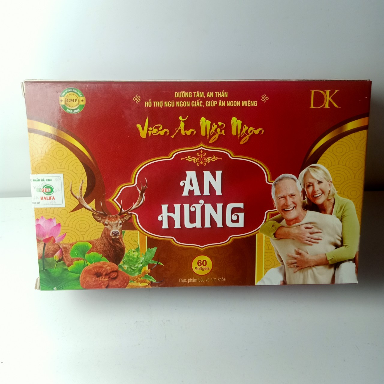 Viên ăn ngủ ngon  Đông Trùng Hạ Thảo AN Hưng - giúp Ăn ngon, ngủ tốt, bồi bổ cơ thể, giảm mệt mỏi, chống lão hóa,chống ung thư, kiểm soát bệnh tiểu đường-hộp 60 viên
