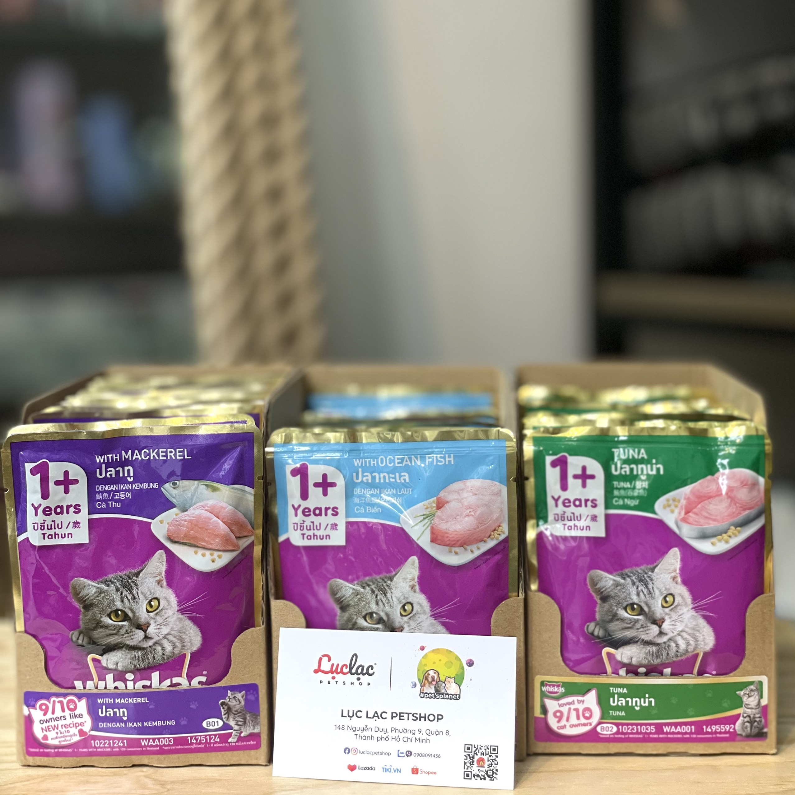 1 thùng 24 gói Pate Whiskas cho mèo Mix vị theo yêu cầu - Gói 80g