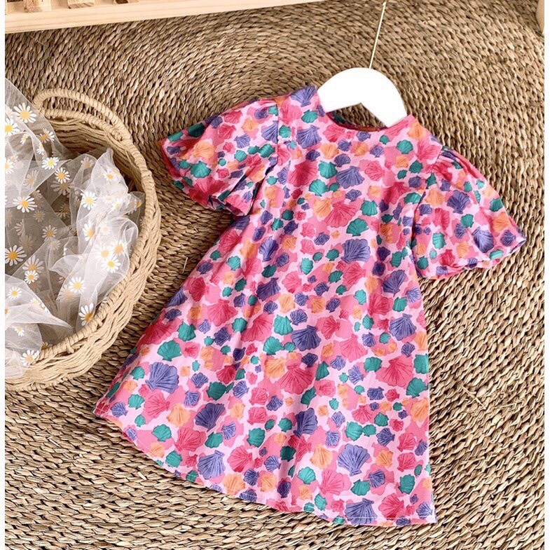 Váy thiết kế dáng BABY DOLL,tay bồng cho bé gái size Đại(12-42kg),thô hàn,mềm mại,thấm hút mồ hôi🍒