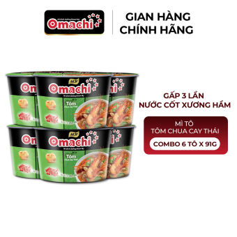 Mì Omachi Tôm Chua Cay Thái Tô 91g