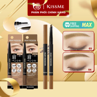 Chì Kẻ Mày Hai Đầu Nét Mảnh, Lâu Trôi Kissme Heavy Rotation Eyebrow Pencil 0.09g