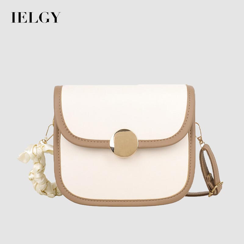Ielgy túi đeo chéo họa tiết quai bảng thời trang cho nữ