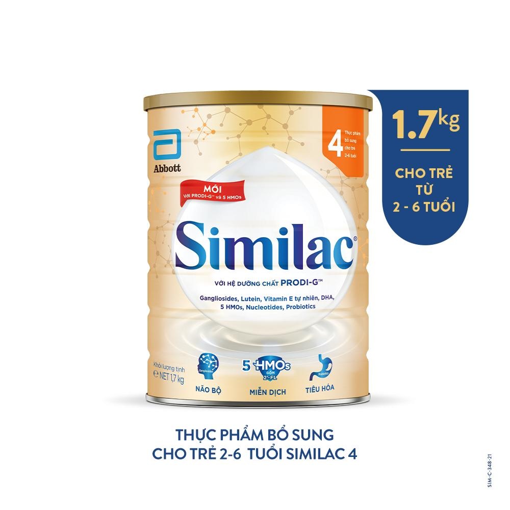 Sữa bột Similac 4 hmo 1.7kg, sản phẩm tốt, chất lượng cao, cam kết như hình, độ bền cao, xin vui lòng inbox shop để được tư vấn thêm về thông tin