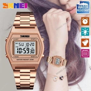 ภาพหน้าปกสินค้าSKMEI ใหม่ผู้หญิงนาฬิกาแฟชั่นนับถอยหลังกันน้ำนาฬิกาสแตนเลสแฟชั่นนาฬิกาข้อมือดิจิตอลนาฬิกาผู้หญิง 1328 ที่เกี่ยวข้อง