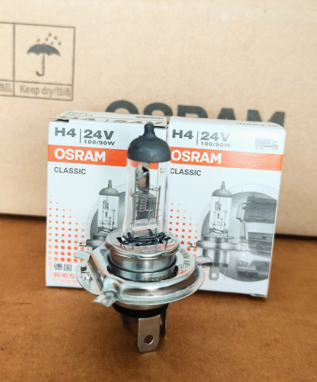 Bóng đèn xe tải osram h4 24v 100/90w - đèn cos đèn pha xe tải