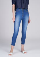 Next High Rise Faded Skinny Jeans (Medium Blue)