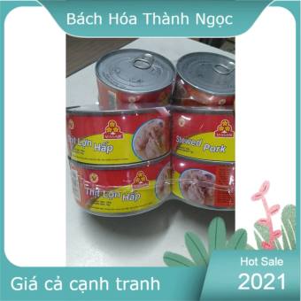 Thịt lợn hấp đóng hộp 150g hàng VISSAN