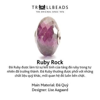 TROLLBEADS Đá Quý Tự Nhiên Ruby Rock