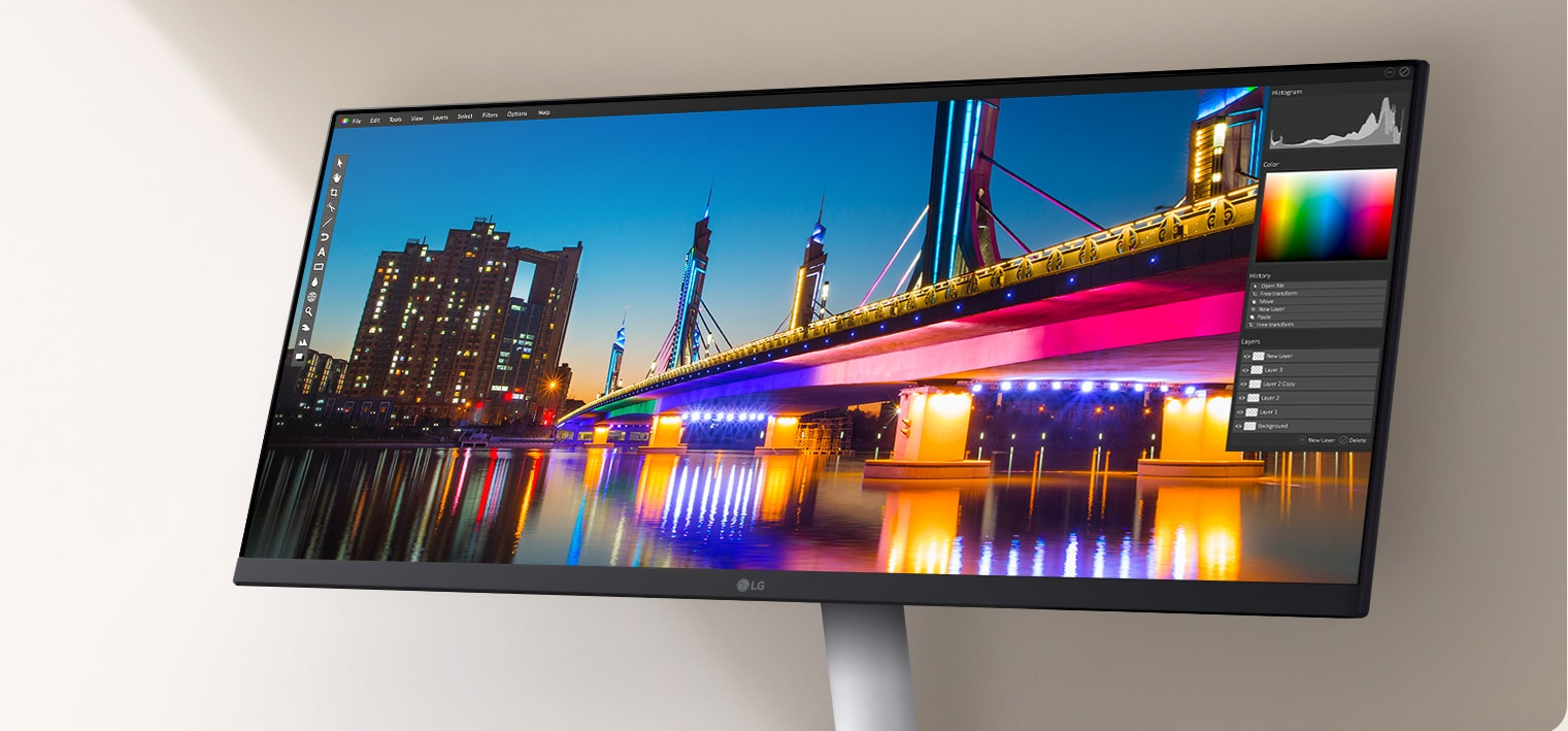 LG 29-inch UltraWide™ 21:9 WFHD (2560x1080) IPS Display Monitor Home Monitor Office Monitor LG Monitor 29 Inch Monitor 29U531A-W IPS Monitor Ultrawide Monitor School Monitor · v20