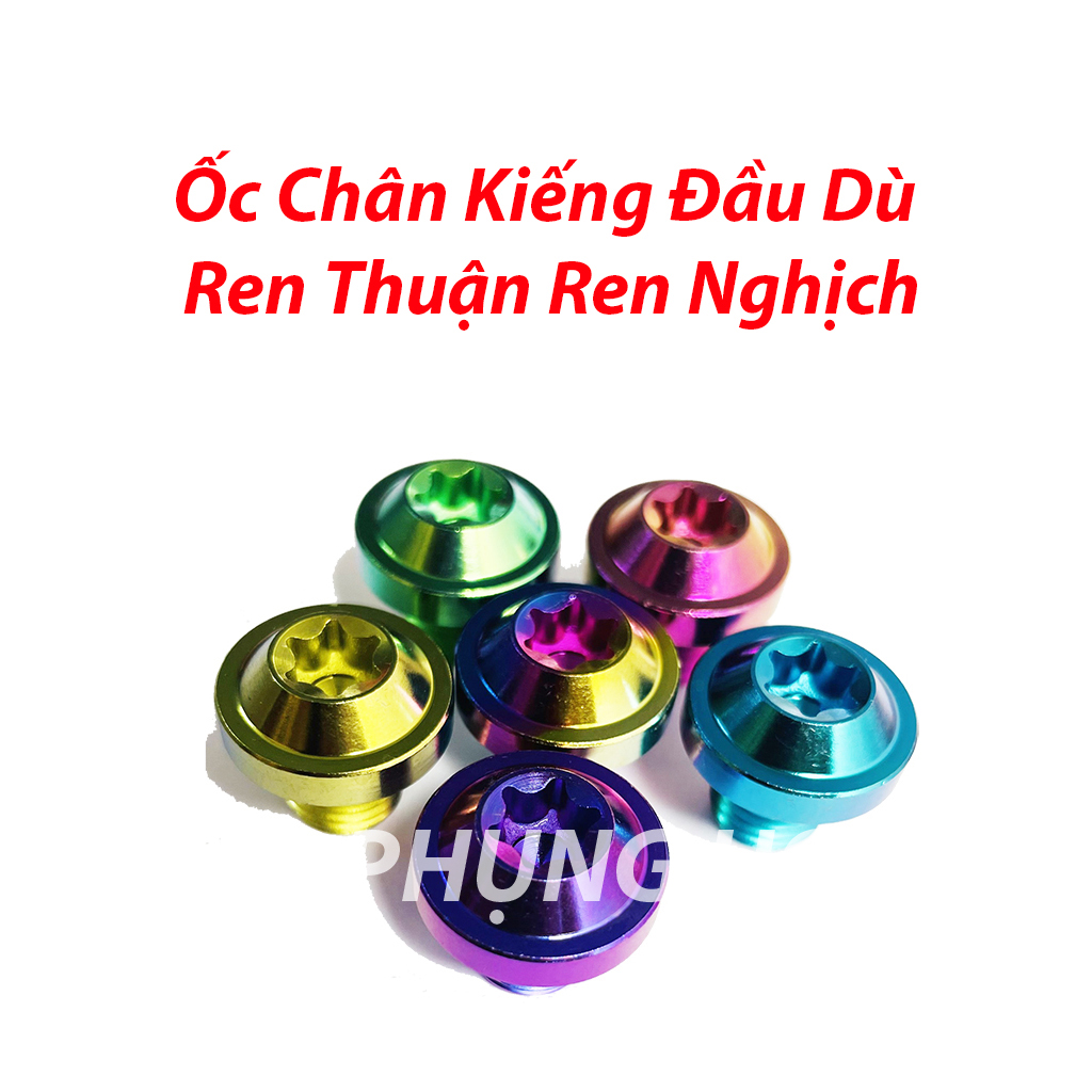 [HCM]Ốc Chân Kiếng Đầu Dù TITAN GR5 Thuận Nghịch Cho Yamaha /Honda/SUZUKI10li10 Dù-PHS