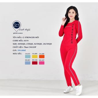 Bộ đò nữ, Bộ mặc nhà thu đông Gia Hồi mẫu thể thao Gstronger