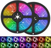 RGB LED Strip Lights with Remote Control - Room Decoration