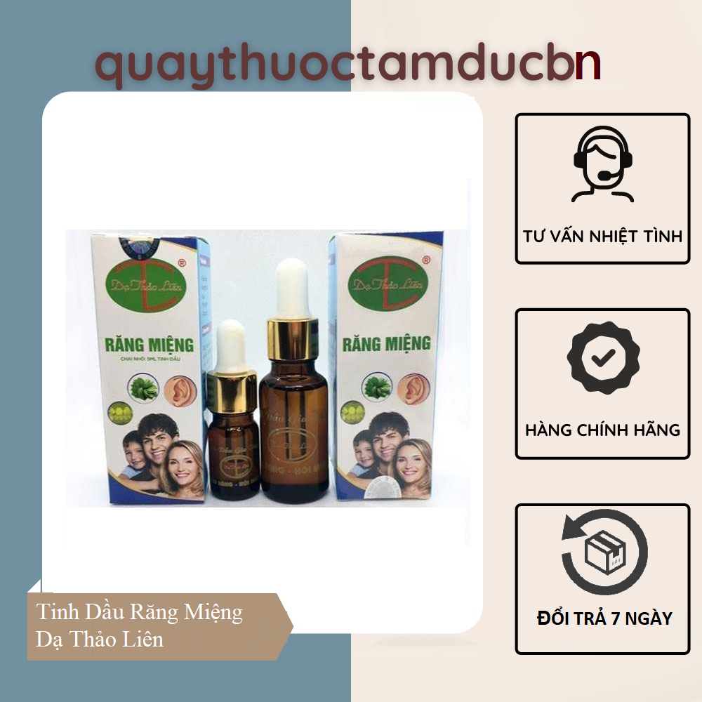 Tinh Dầu Răng Miệng Dạ Thảo Liên - Hôi miệng, Đau răng, Viêm lợi, Viêm họng, Nhiệt Miệng