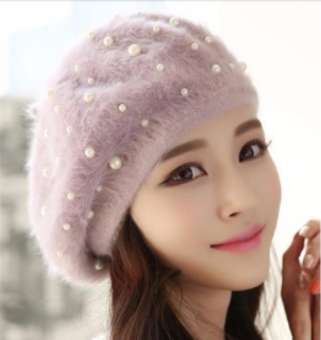 NÓN MŨ BERE LEN LÔNG THỎ THU ĐÔNG