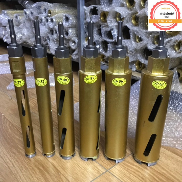 MŨI KHOAN RÚT LÕI CHẤT LƯỢNG CAO ĐƯỜNG KÍNH ( 27mm-32mm-40mm-51mm-56mm-63mm)