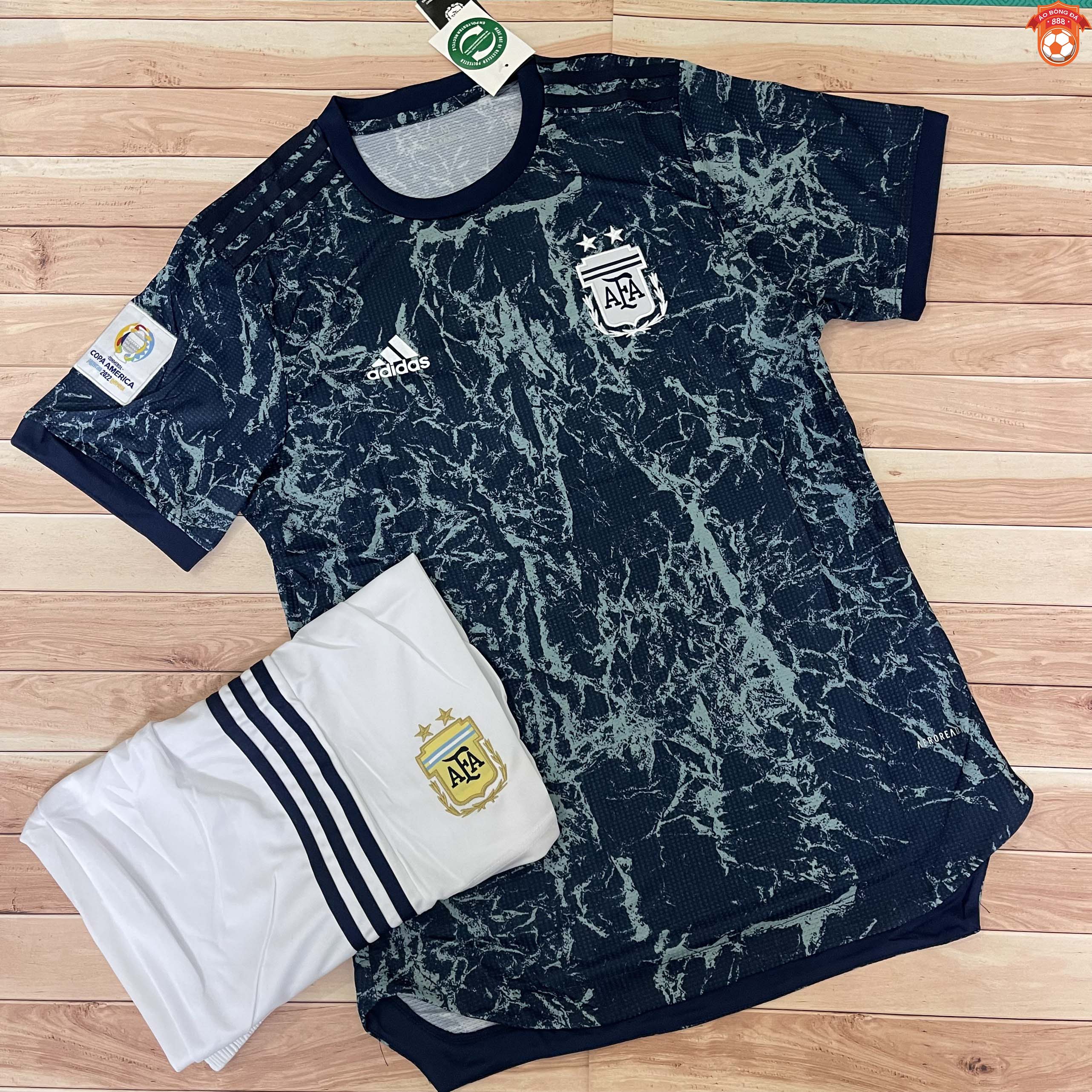 Áo Bóng Đá Đội Tuyển Argentina - Mẫu Training 2021 - Vải Polyester Thái Gai Lưới