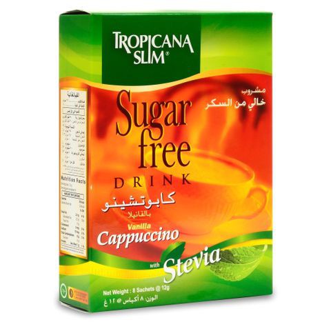 Cafe cà phê ăn kiêng không đường Cappuccino/Latte Tropicana Slim cho người ăn kiêng tiểu đường